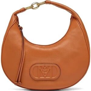 Mcm medium mode Travis leather hobo bag cognac